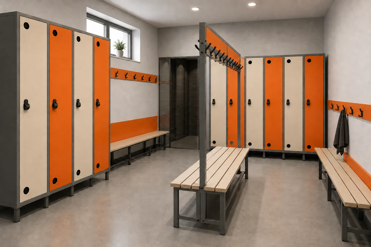 Produktová řada STORE v šatnovém zázemí